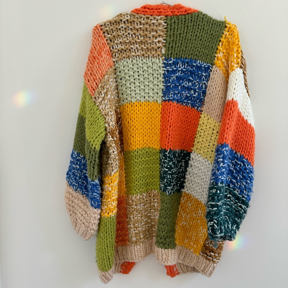 Pilcro Multicolor Patchwork Sweater - Picture 4 of 6